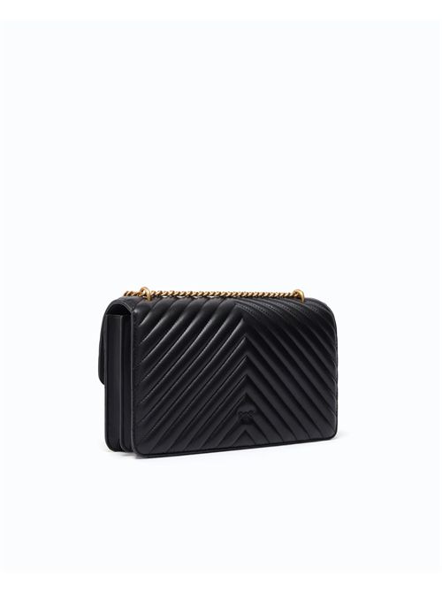 Borsa media a tracolla Love Bag One Chevron New Buckle PINKO | 107619A0GK/Z99Q